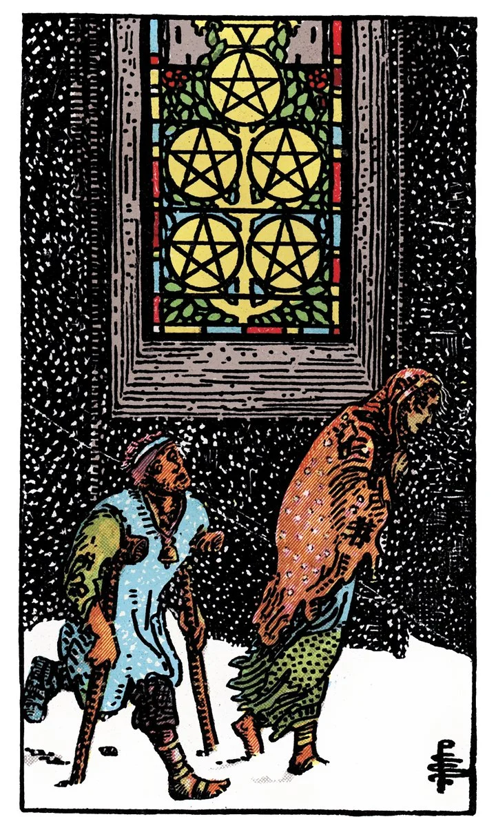 Five Of Pentacles tarot card