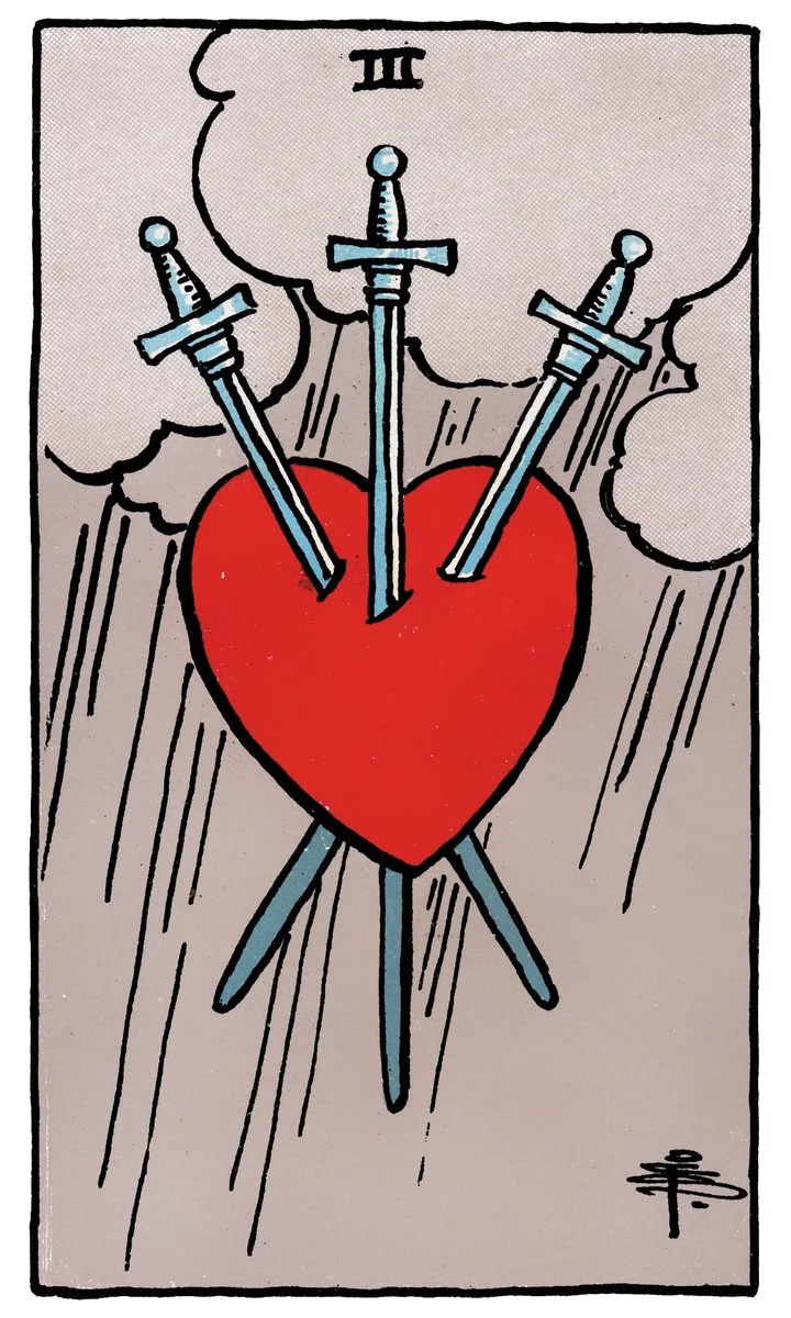 Three Of Swords tarot card